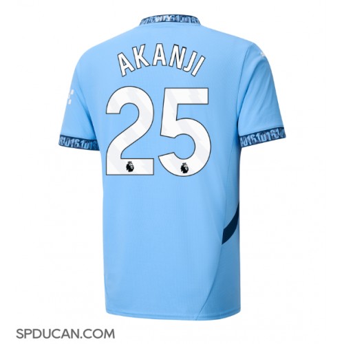 Muški Nogometni Dres Manchester City Manuel Akanji #25 Domaci 2024-25 Kratak Rukav